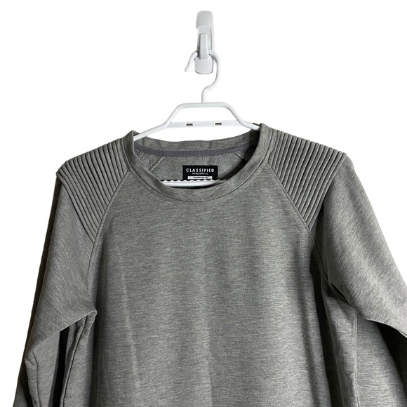 Classified Men's Gray Crewneck Sweatshirt - Picture 2 of 7